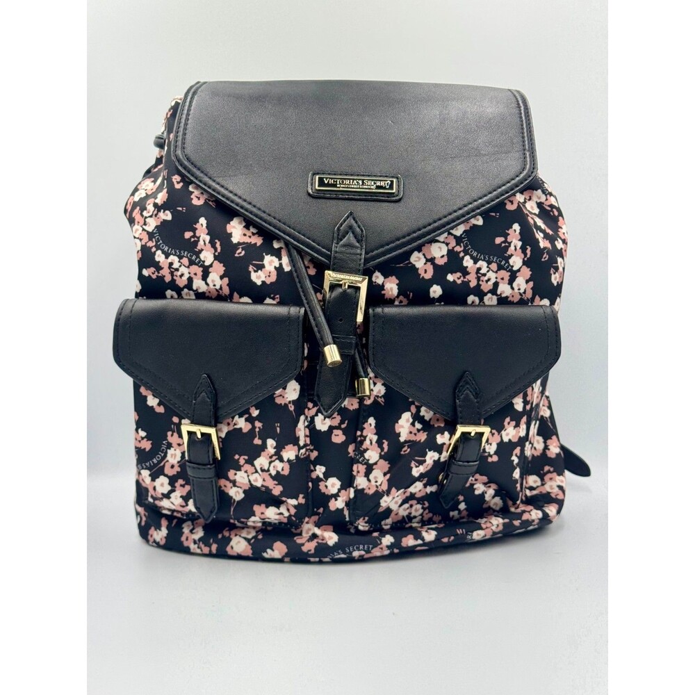 VICTORIA'S SECRET 6 Piece Midnight Rose Travel Make-Up Train Case Backpack NWOT! - Picture 2 of 13